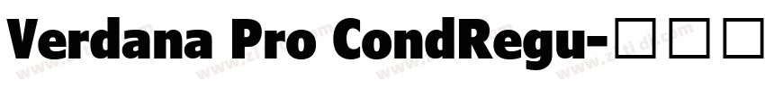 Verdana Pro CondRegu字体转换